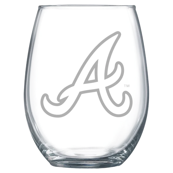 Atlanta Braves Polar Camel 15 oz. Stemless Wine Glass