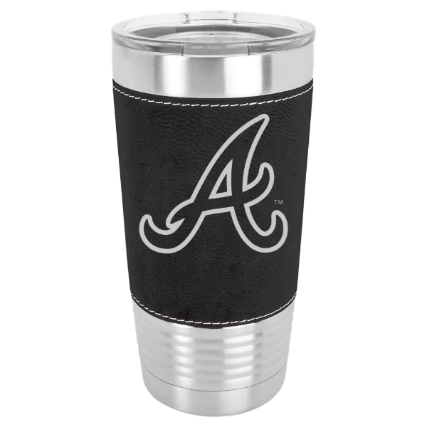 Atlanta Braves Polar Camel 20 oz. Leatherette Grip Tumbler with Standard Lid