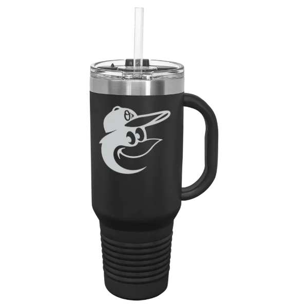 Baltimore Orioles Polar Camel 40 oz. Travel Mug with Snap Lid & Straw