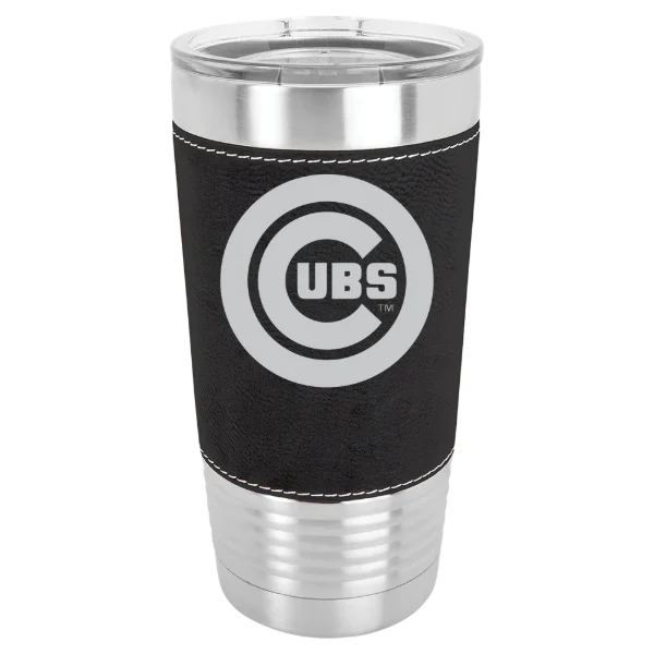 Chicago Cubs Polar Camel 20 oz. Leatherette Grip Tumbler with Standard Lid
