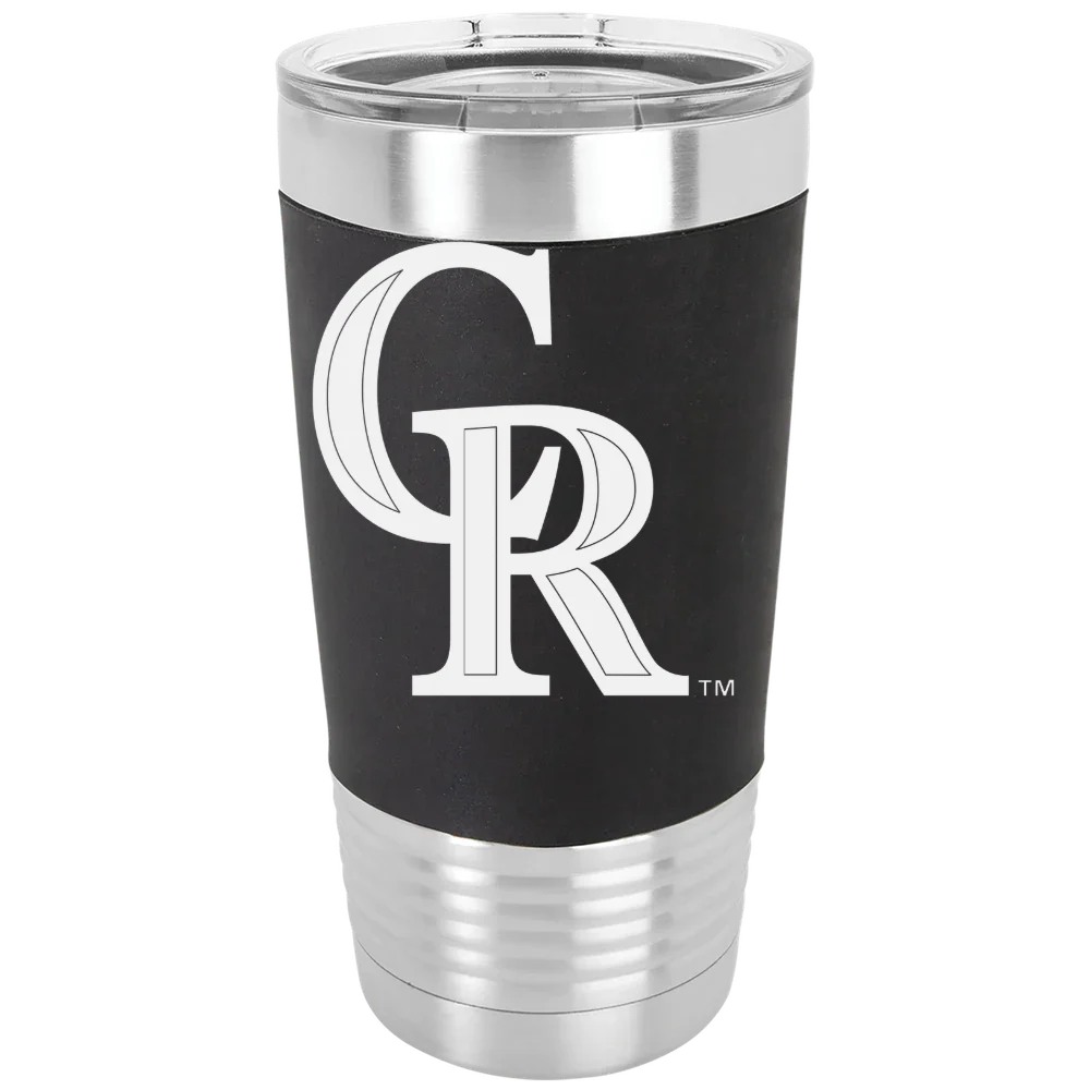 Colorado Rockies Polar Camel 20 oz. Silicone Grip Tumbler with Standard Lid