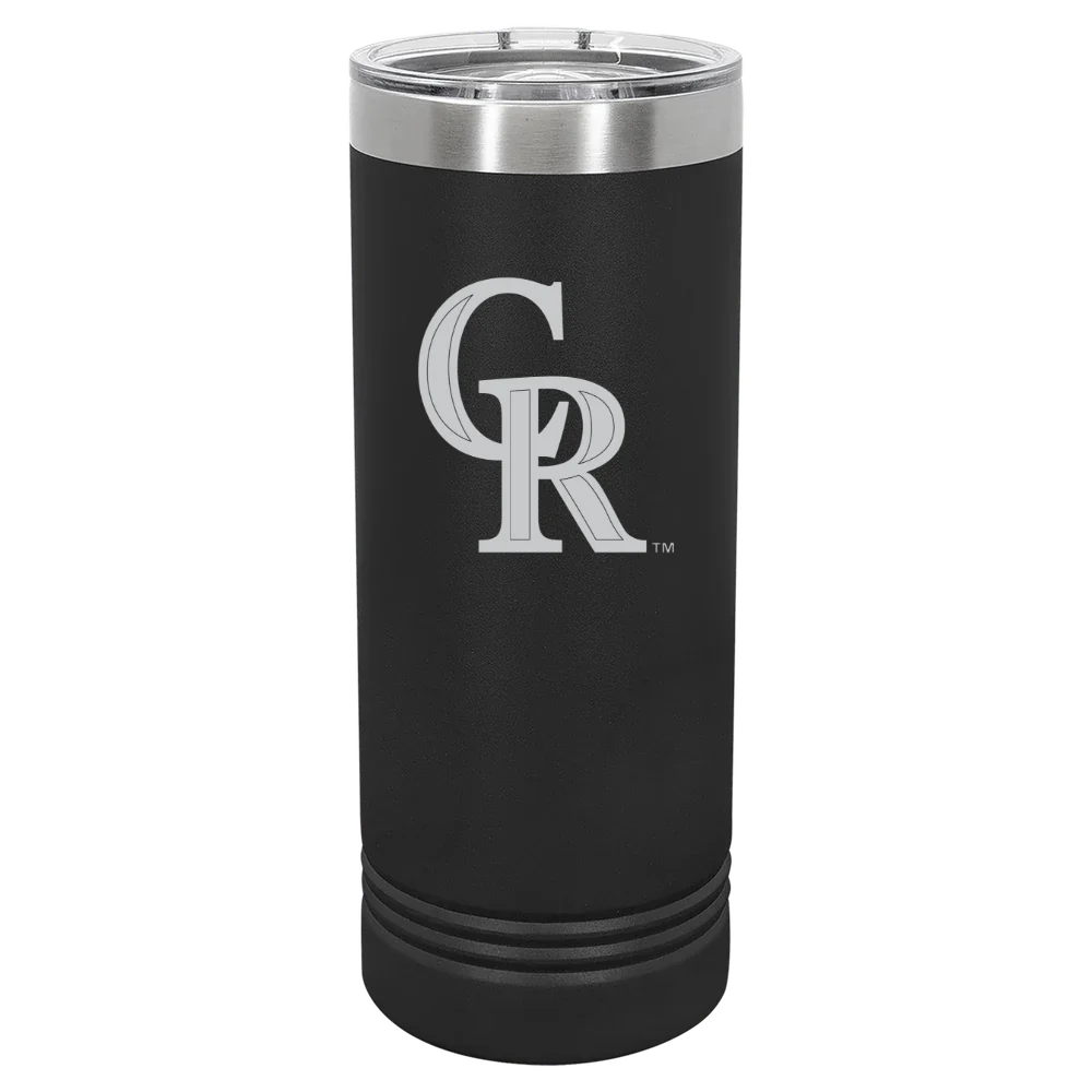 Colorado Rockies Polar Camel 22 oz. Skinny Tumbler with Slider Lid