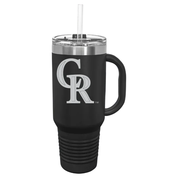 Colorado Rockies Polar Camel 40 oz. Travel Mug with Snap Lid & Straw