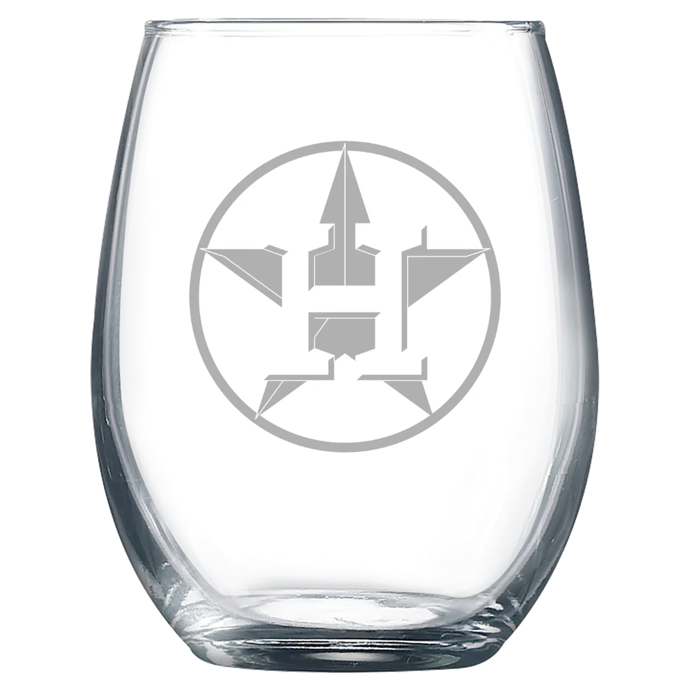 Houston Astros Polar Camel 9 oz. Stemless Wine Glass
