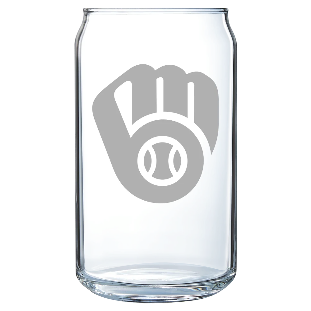 Milwaukee Brewers Polar Camel 16 oz. Can Glass