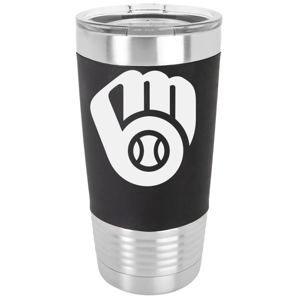 Milwaukee Brewers Polar Camel 20 oz. Silicone Grip Tumbler with Standard Lid