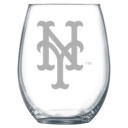 New York Mets Polar Camel 15 oz. Stemless Wine Glass