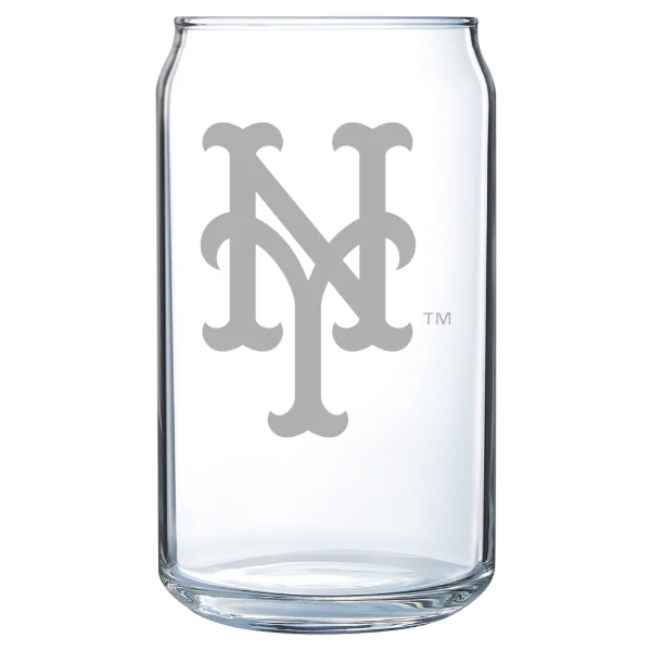 New York Mets Polar Camel 16 oz. Can Glass