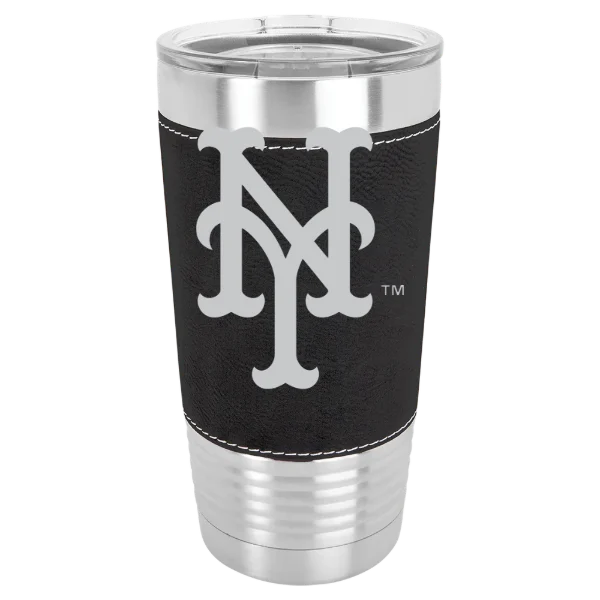New York Mets Polar Camel 20 oz. Leatherette Grip Tumbler with Standard Lid