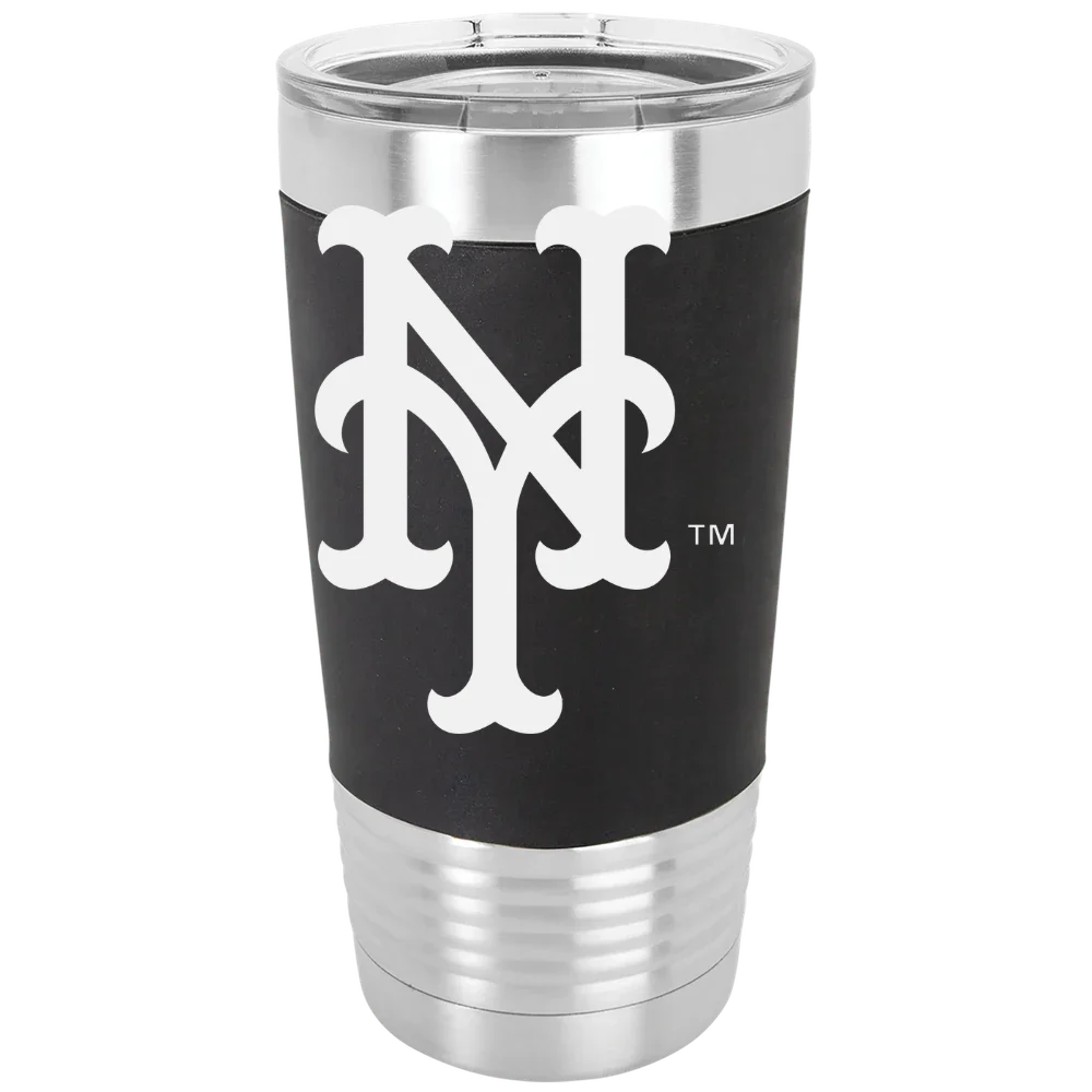New York Mets Polar Camel 20 oz. Silicone Grip Tumbler with Standard Lid