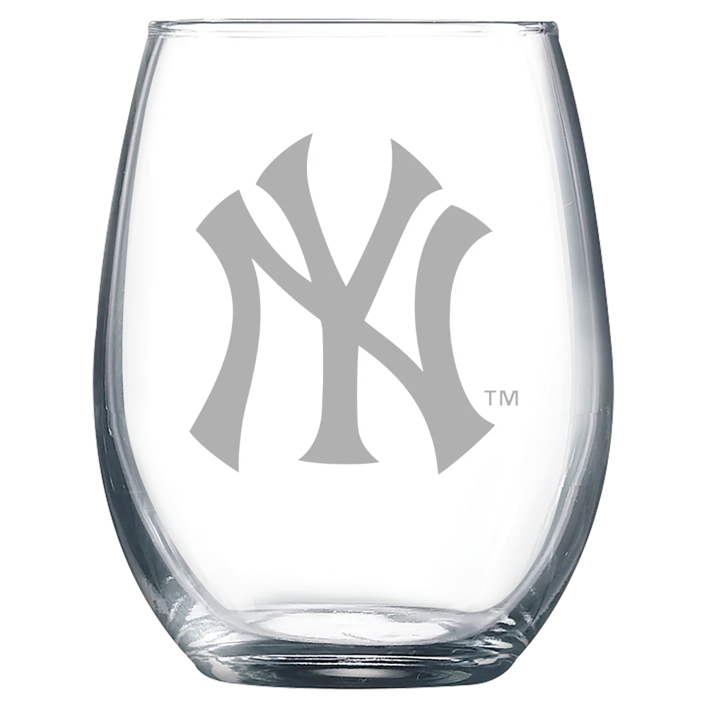 New York Yankees Polar Camel 9 oz. Stemless Wine Glass