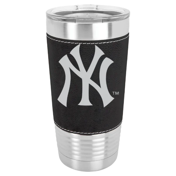 New York Yankees Polar Camel 20 oz. Leatherette Grip Tumbler with Standard Lid