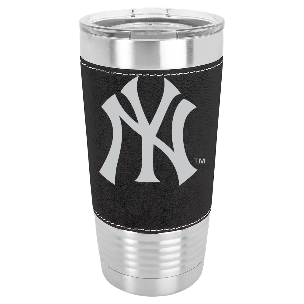 New York Yankees Polar Camel 20 oz. Leatherette Grip Tumbler with Standard Lid