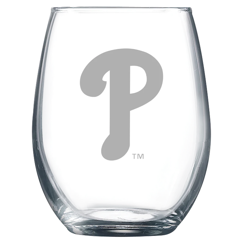 Philadelphia Phillies Polar Camel 9 oz. Stemless Wine Glass
