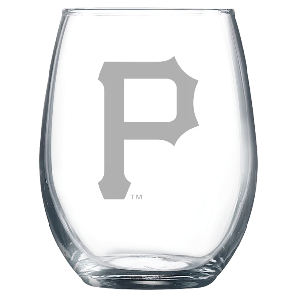 Pittsburgh Pirates Polar Camel 9 oz. Stemless Wine Glass