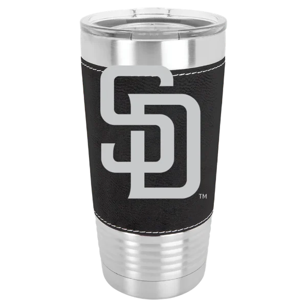 San Diego Padres Polar Camel 20 oz. Leatherette Grip Tumbler with Standard Lid