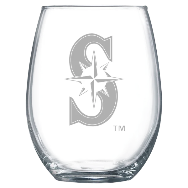 Seattle Mariners Polar Camel 15 oz. Stemless Wine Glass