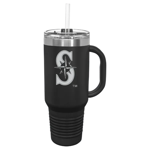 Seattle Mariners Polar Camel 40 oz. Travel Mug with Snap Lid & Straw