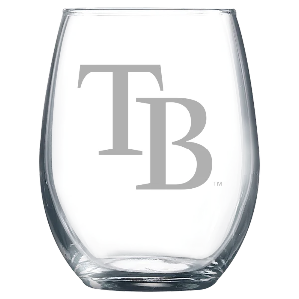 Tampa Bay Rays Polar Camel 9 oz. Stemless Wine Glass