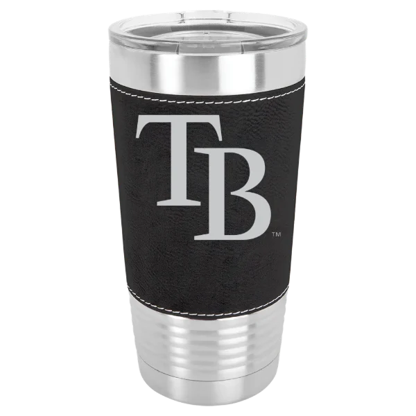 Tampa Bay Rays Polar Camel 20 oz. Leatherette Grip Tumbler with Standard Lid