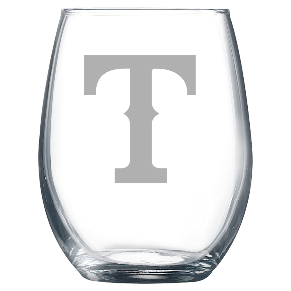 Texas Rangers Polar Camel 9 oz. Stemless Wine Glass