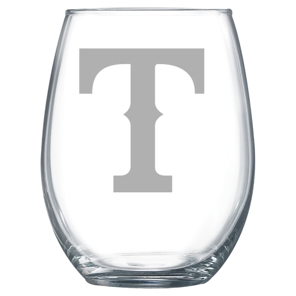 Texas Rangers Polar Camel 15 oz. Stemless Wine Glass
