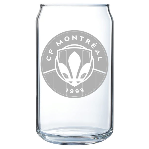 CF Montréal Polar Camel 16 oz. Can Glass
