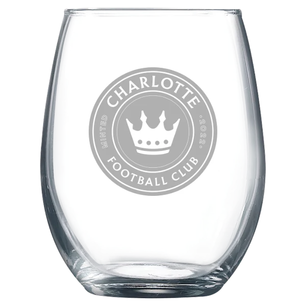 Charlotte FC Polar Camel 9 oz. Stemless Wine Glass