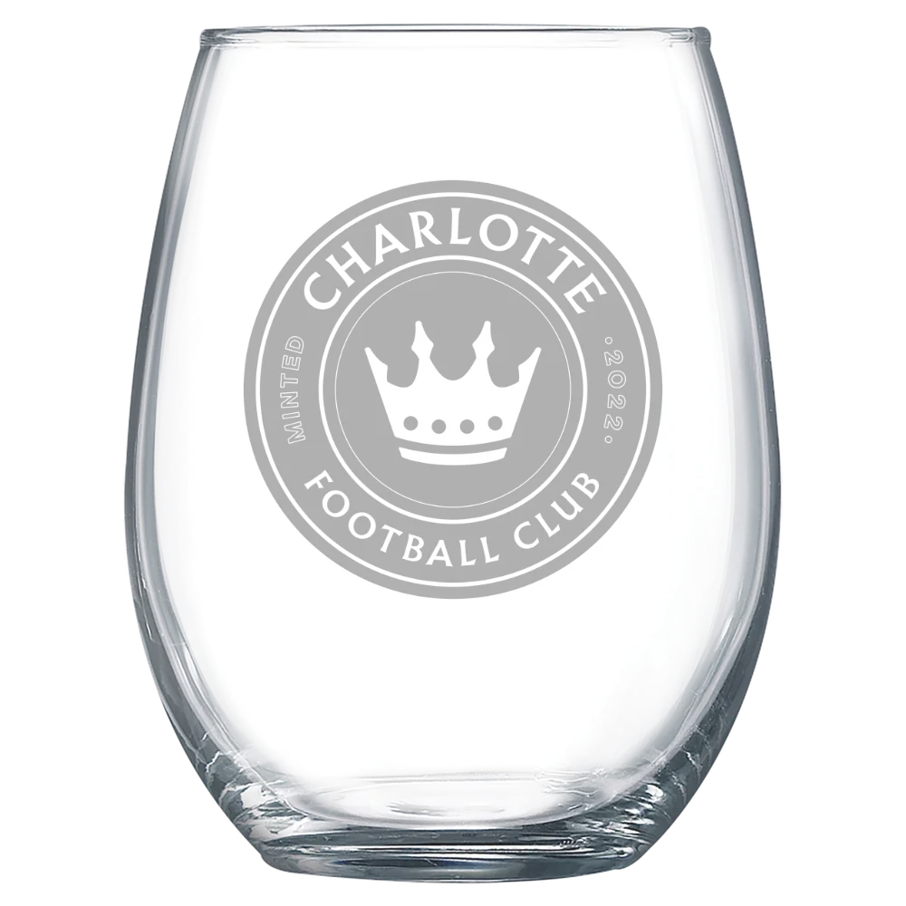 Charlotte FC Polar Camel 15 oz. Stemless Wine Glass