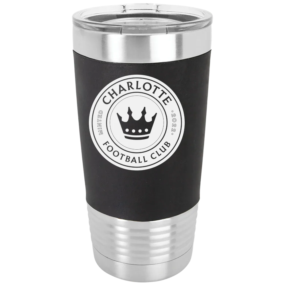 Charlotte FC Polar Camel 20 oz. Silicone Grip Tumbler with Standard Lid