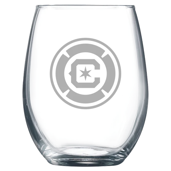 Chicago Fire FC Polar Camel 9 oz. Stemless Wine Glass