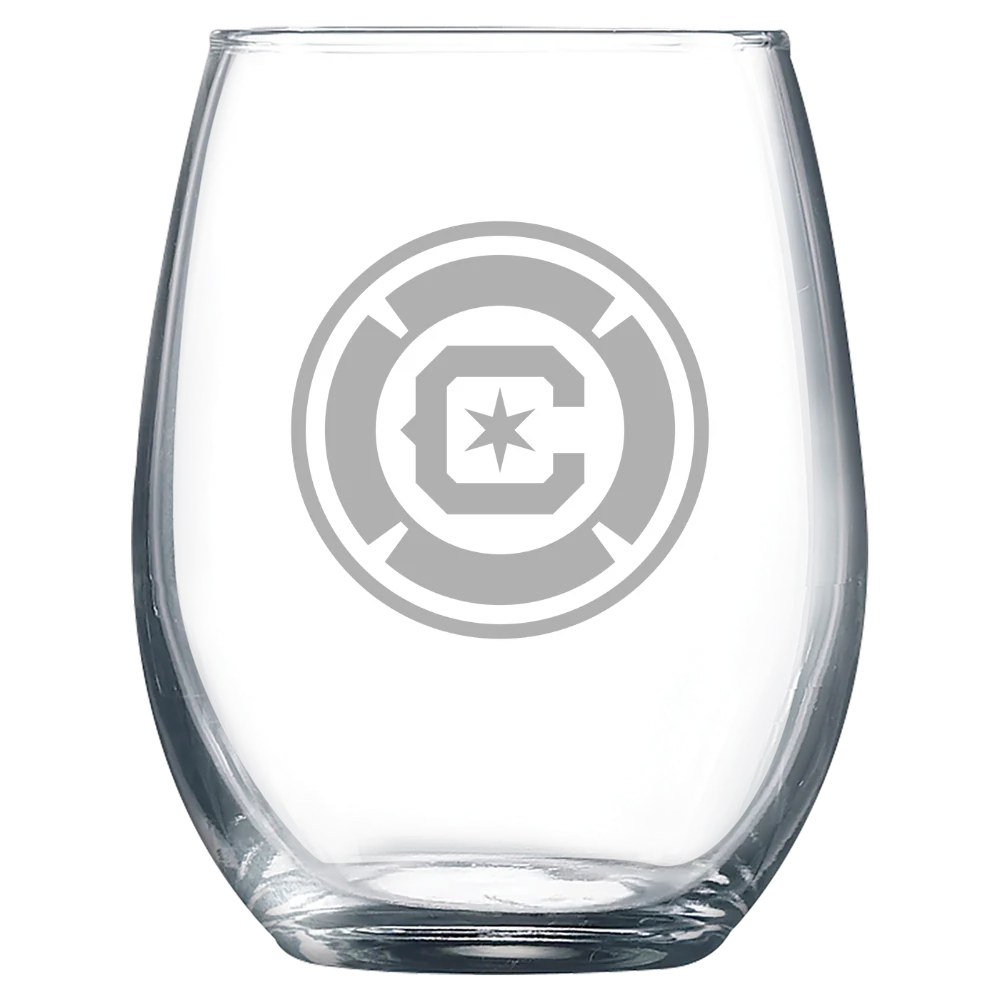 Chicago Fire FC Polar Camel 9 oz. Stemless Wine Glass