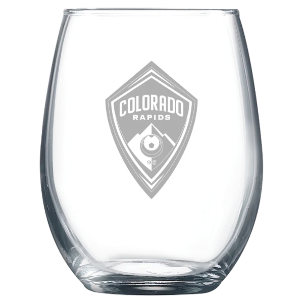 Colorado Rapids Polar Camel 9 oz. Stemless Wine Glass