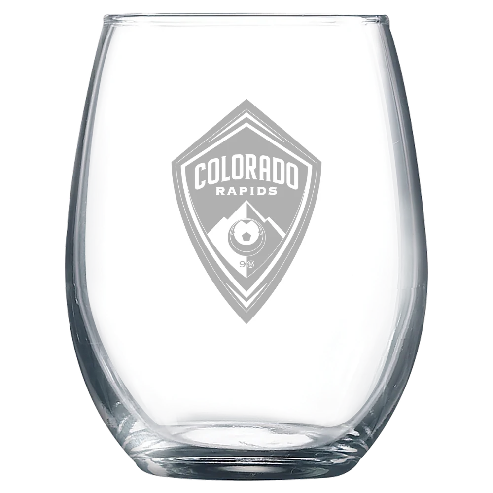 Colorado Rapids Polar Camel 9 oz. Stemless Wine Glass