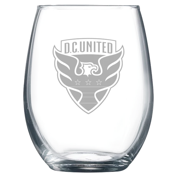 D.C. United Polar Camel 9 oz. Stemless Wine Glass