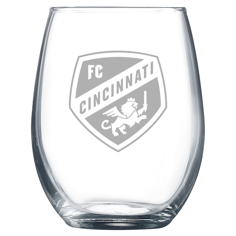 FC Cincinnati Polar Camel 9 oz. Stemless Wine Glass