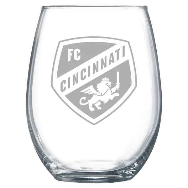 FC Cincinnati Polar Camel 15 oz. Stemless Wine Glass