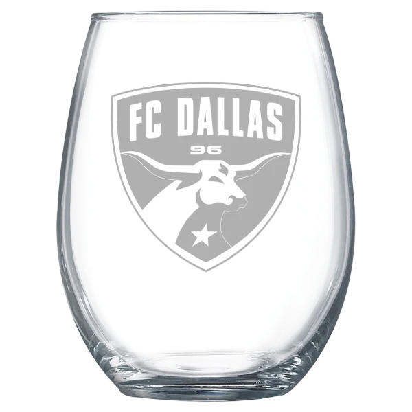 FC Dallas Polar Camel 15 oz. Stemless Wine Glass