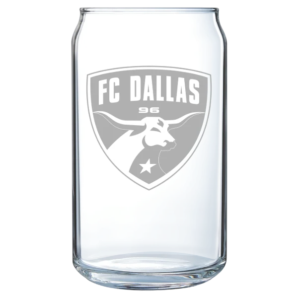 FC Dallas Polar Camel 16 oz. Can Glass