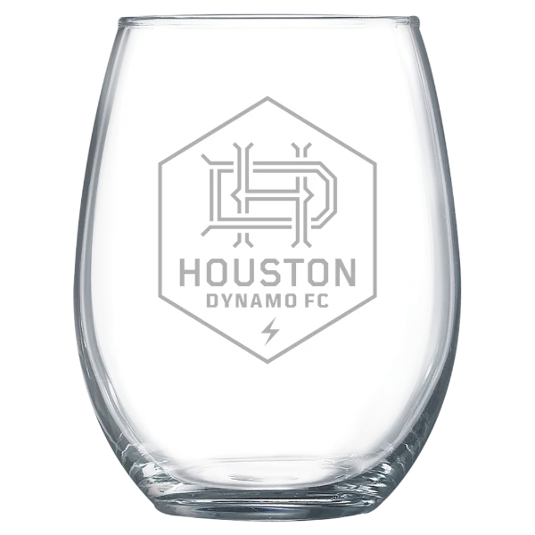 Houston Dynamo FC Polar Camel 15 oz. Stemless Wine Glass