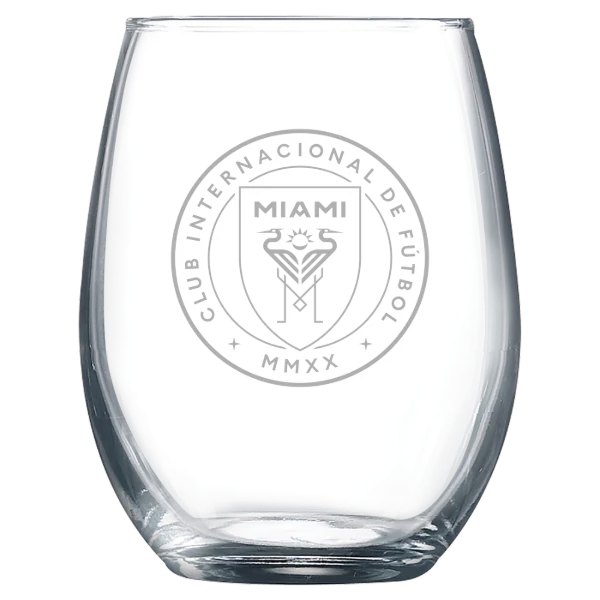 Inter Miami CF Polar Camel 9 oz. Stemless Wine Glass