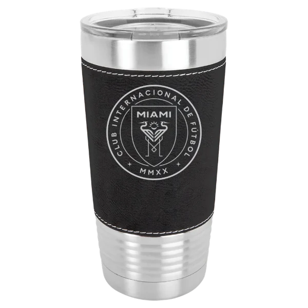 Inter Miami CF Polar Camel 20 oz. Leatherette Grip Tumbler with Standard Lid