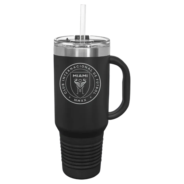 Inter Miami CF Polar Camel 40 oz. Travel Mug with Snap Lid & Straw