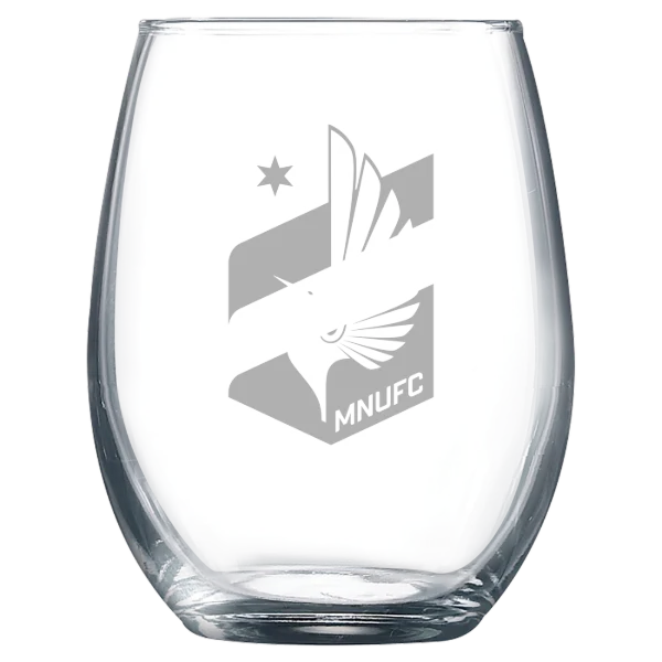Minnesota United FC Polar Camel 9 oz. Stemless Wine Glass