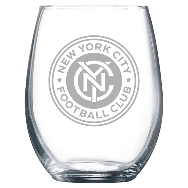 New York City FC Polar Camel 9 oz. Stemless Wine Glass