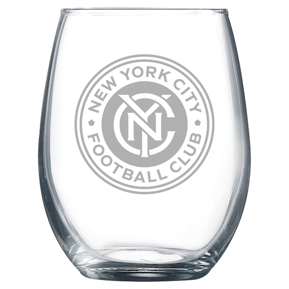 New York City FC Polar Camel 9 oz. Stemless Wine Glass