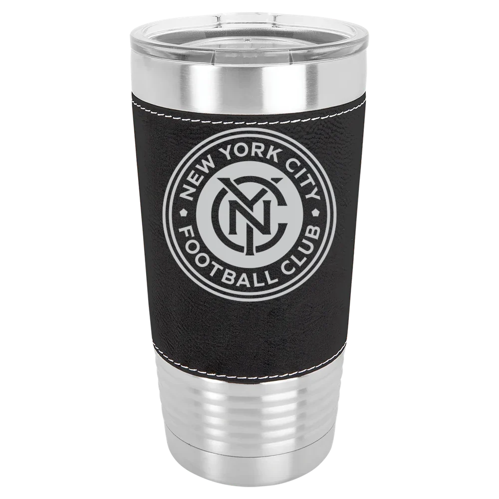 New York City FC Polar Camel 20 oz. Leatherette Grip Tumbler with Standard Lid