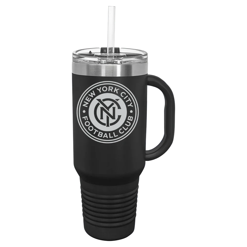 New York City FC Polar Camel 40 oz. Travel Mug with Snap Lid & Straw