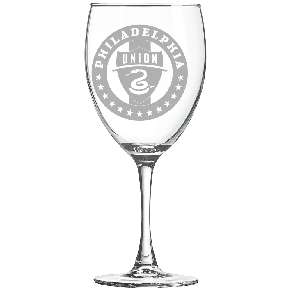 Philadelphia Union Polar Camel 10 1/2 oz. Wine Glass