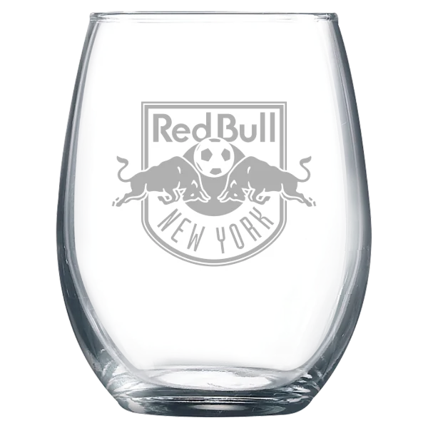 Red Bull New York Polar Camel 9 oz. Stemless Wine Glass